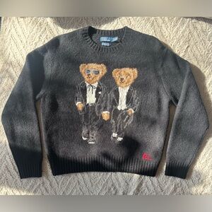 Polo Ralph Lauren Ricky & Ralph Black Special Edition Bear Sweater Jumper S